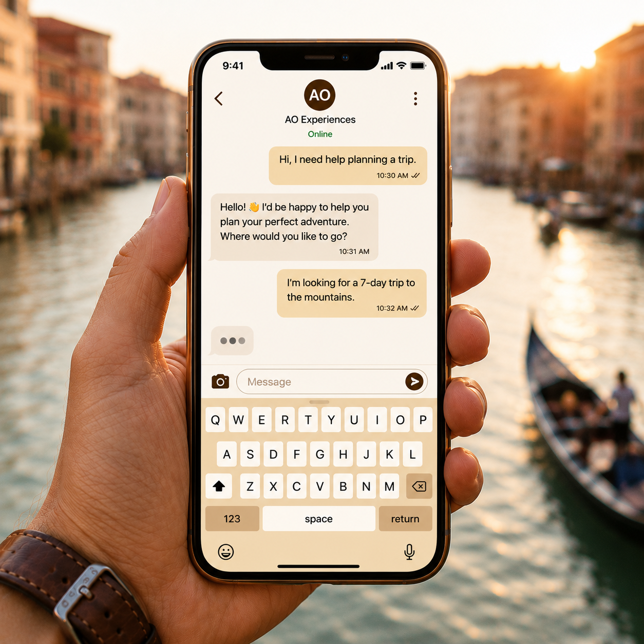 24/7 Support - AO Experiences App
